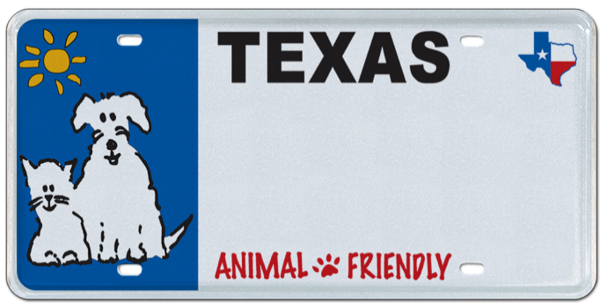 Animal Friendly license plate