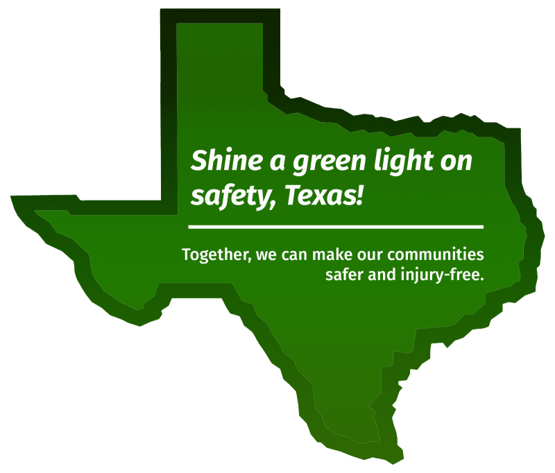 Green Texas with White Text