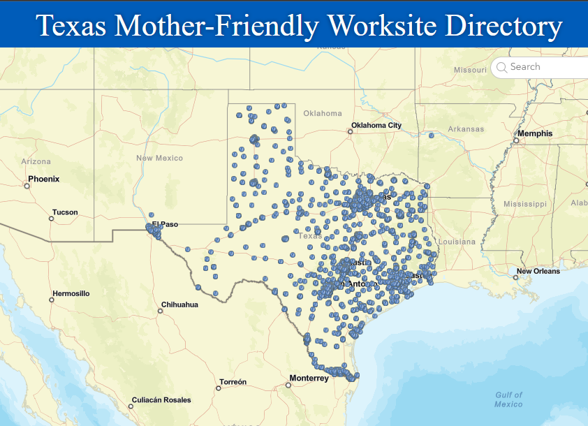 TMFW map of Texas